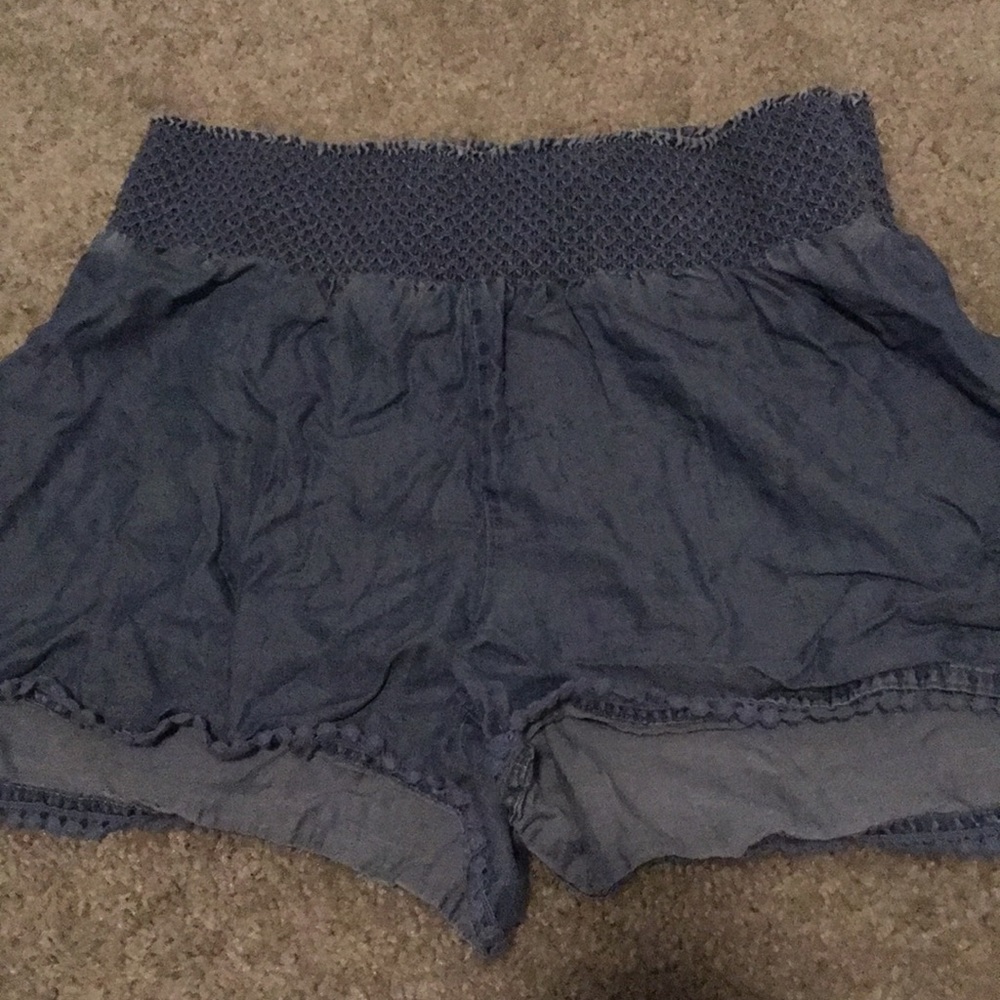 Denim Chambray Shorts